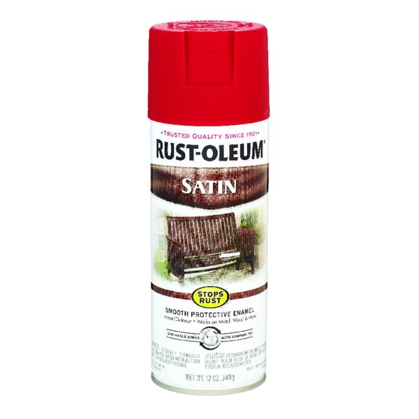 Rust-Oleum Heritage Red, Satin, 12 oz 7760-830